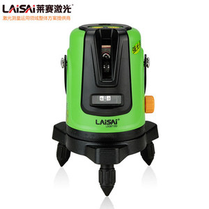 精度高耐用萊賽綠光水平儀兩線自動打線強光标線儀锂電紅外平水儀