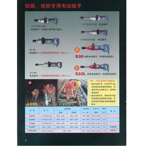 虎嘯E3-36鐵路、地鐵專用電動扳手