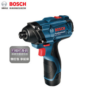 博世12V锂電電動螺絲刀GDR120-LI 充電式家用沖擊起子